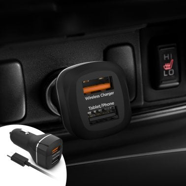 Support pour voiture avec recharge sans-fil 15W