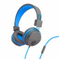 JLab Audio - JBuddies Studio Over Ear Écouteurs Pliant Enfants Bleu/Gris