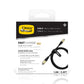 Otterbox - Câble de Charge/Sync USB-C vers USB-C 3.2 Gen 1 6ft Noir